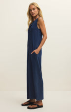 Fiona Jersey Denim Jumpsuit